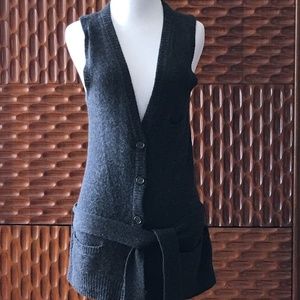 Cashmere Sleeveless Cardigan